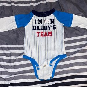 “I’m On Daddy’s Team” Onesie 6 months